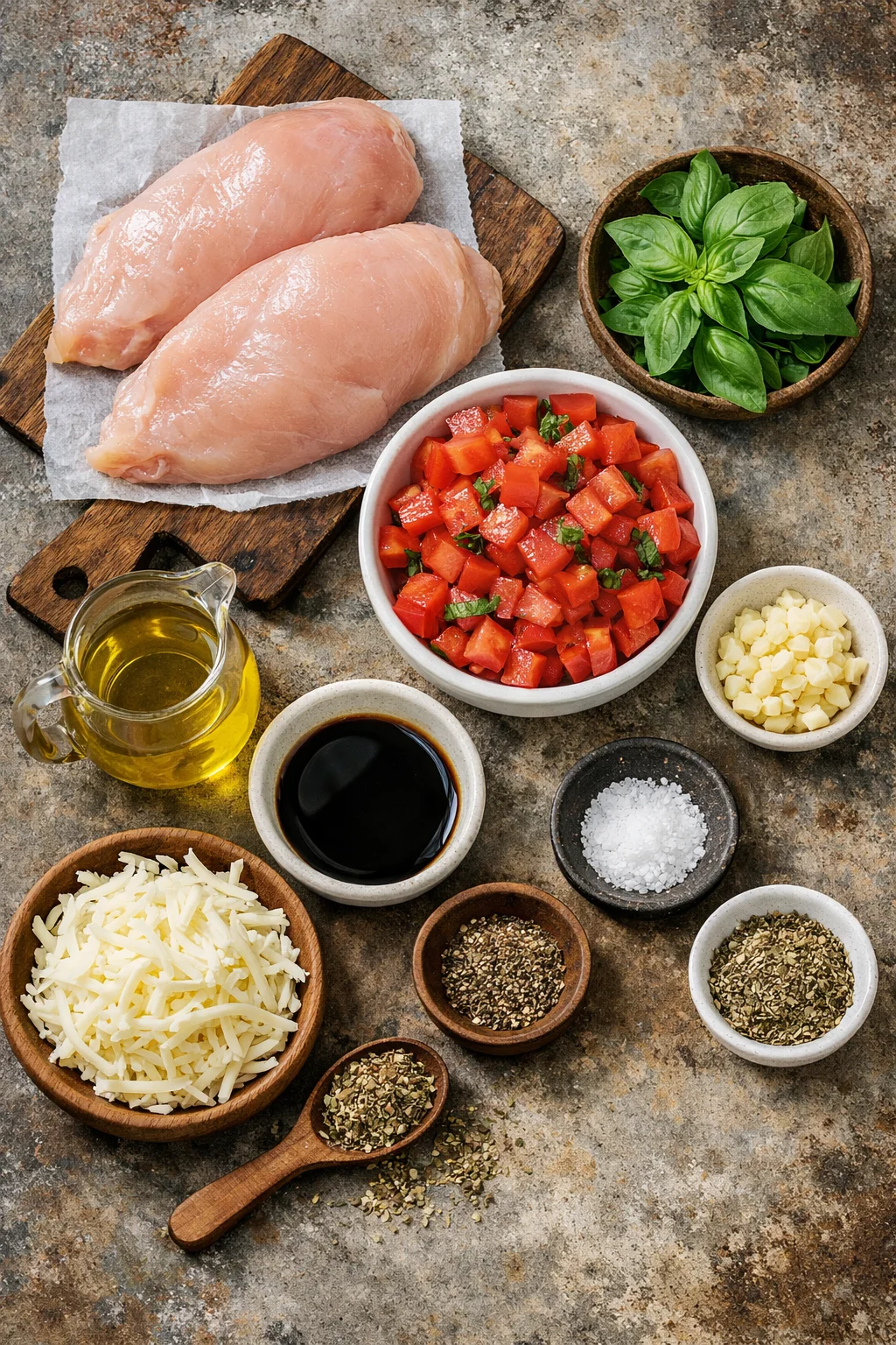 Bruschetta Chicken Bake