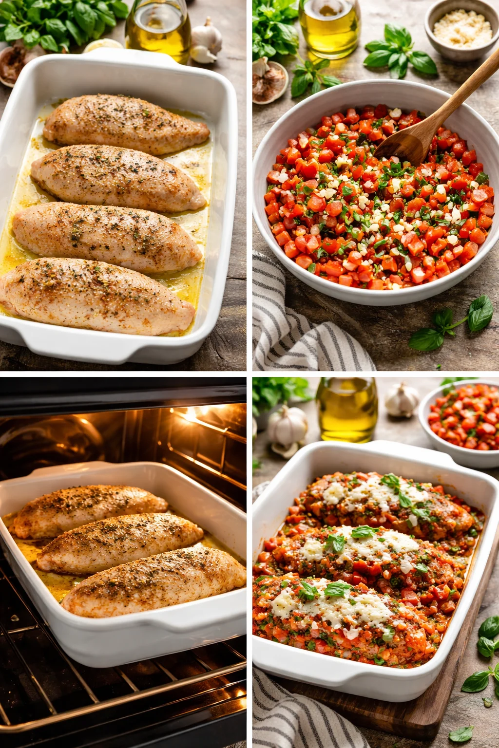 Bruschetta Chicken Bake