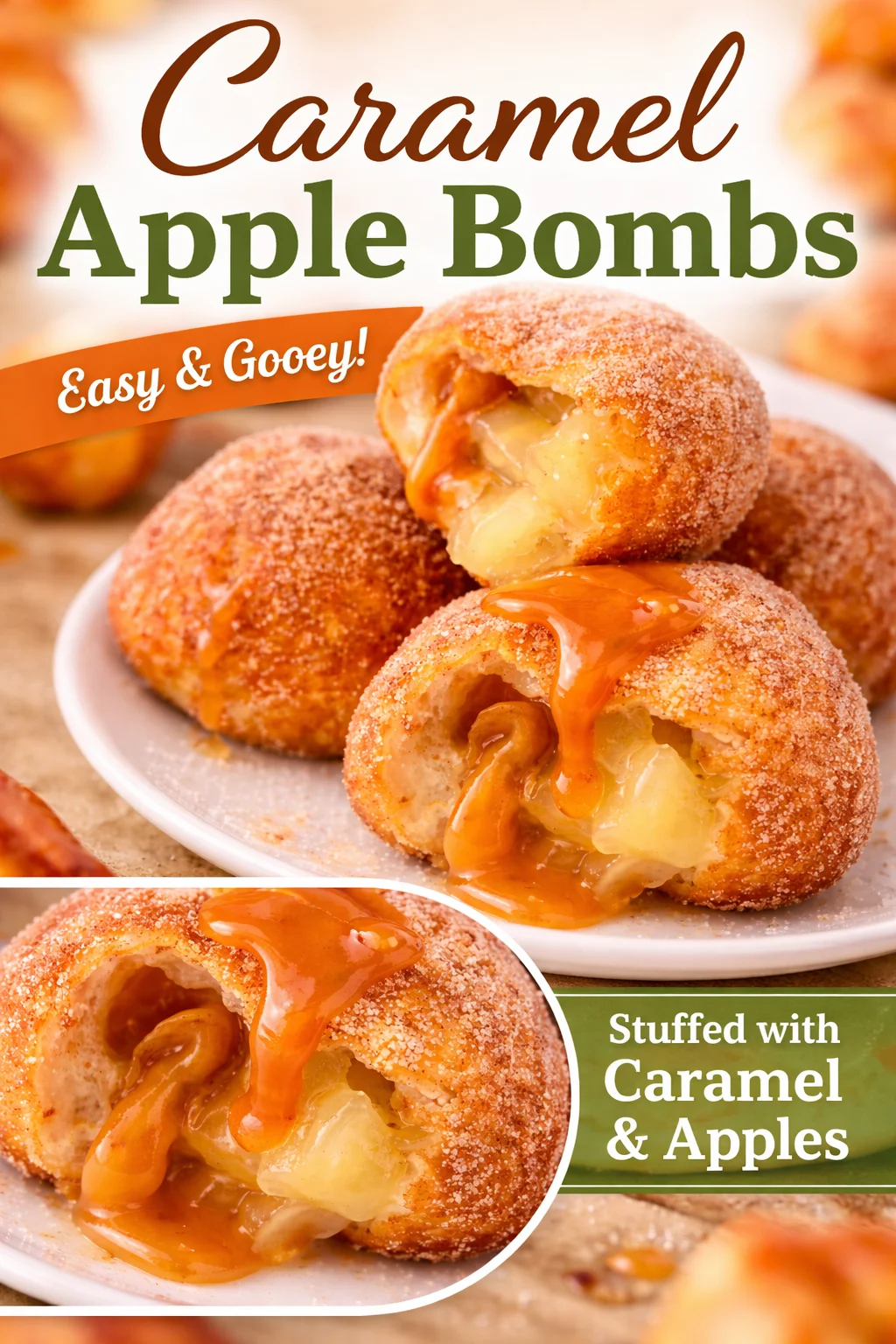 Caramel Apple Pie Bombs