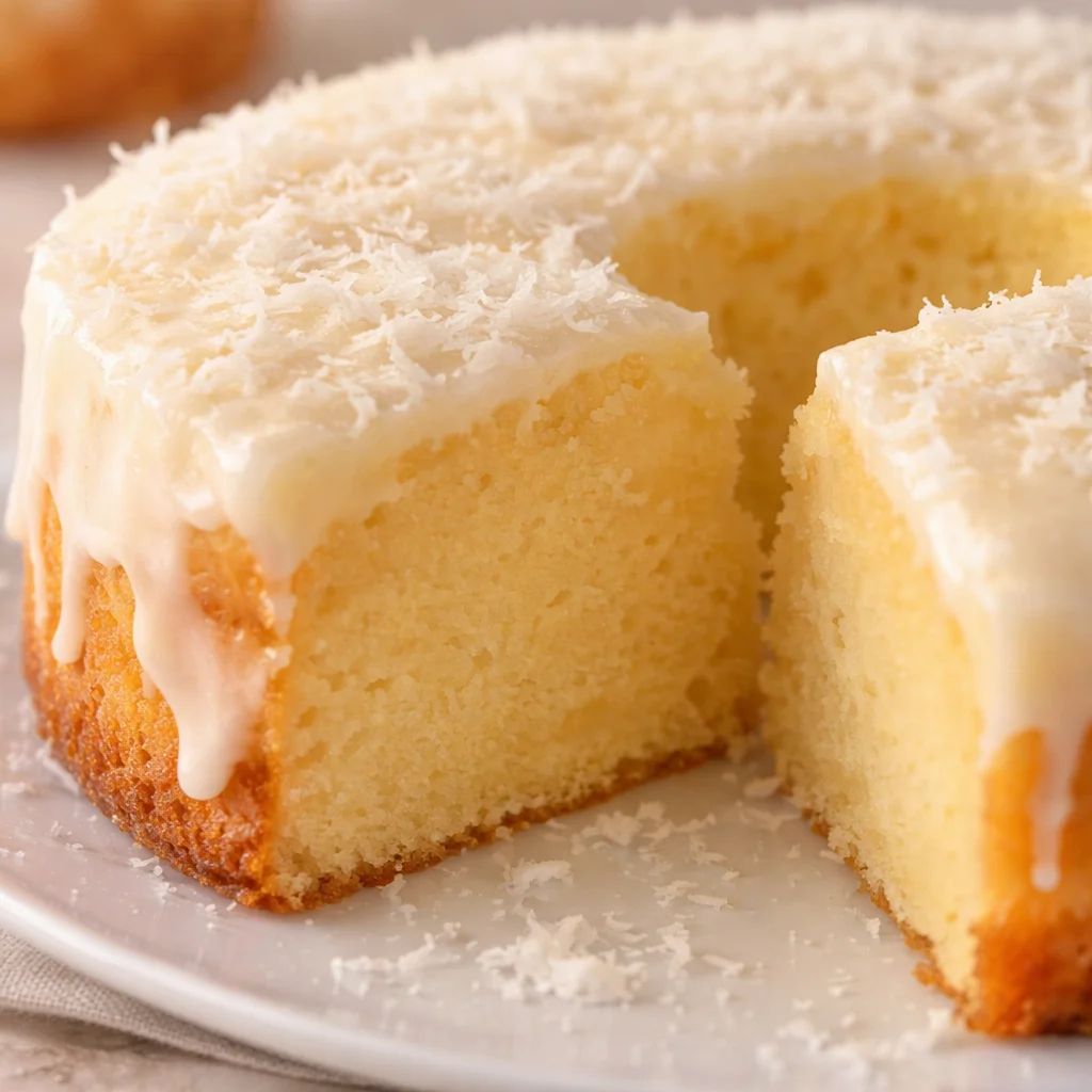 Delicious Catch A Husband Cake with coconut, perfect for impressing dinner guests.