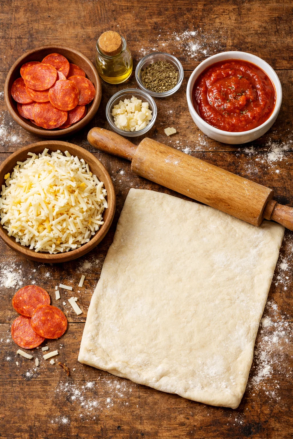 Cheesy Pizza Pinwheels