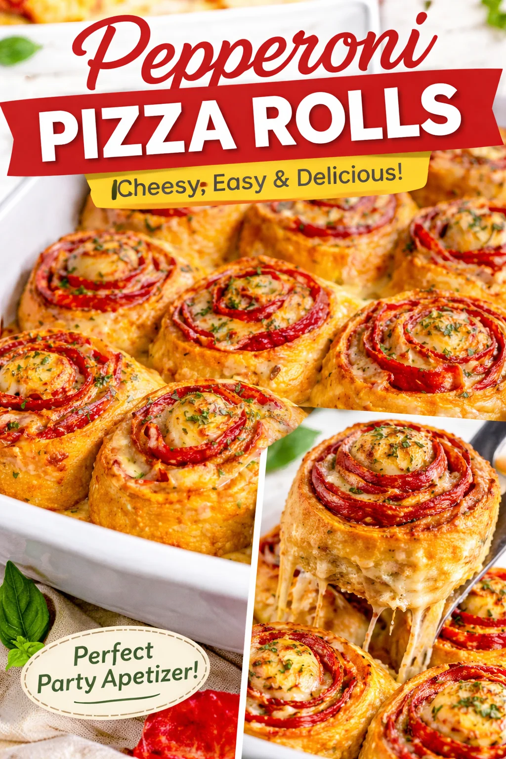 Cheesy Pizza Pinwheels