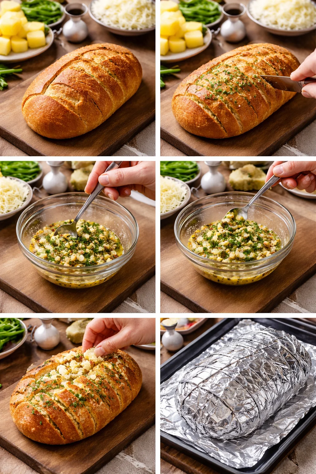 Cheesy Pull-Apart Garlic Bread