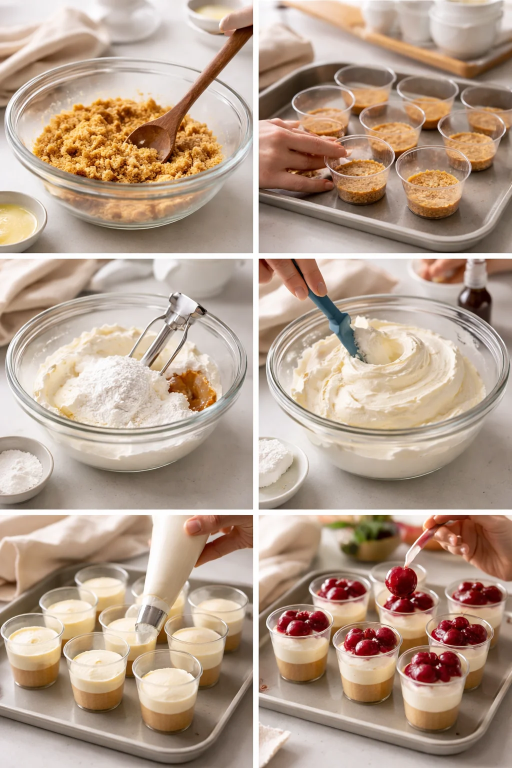 Cherry Cheesecake Shots