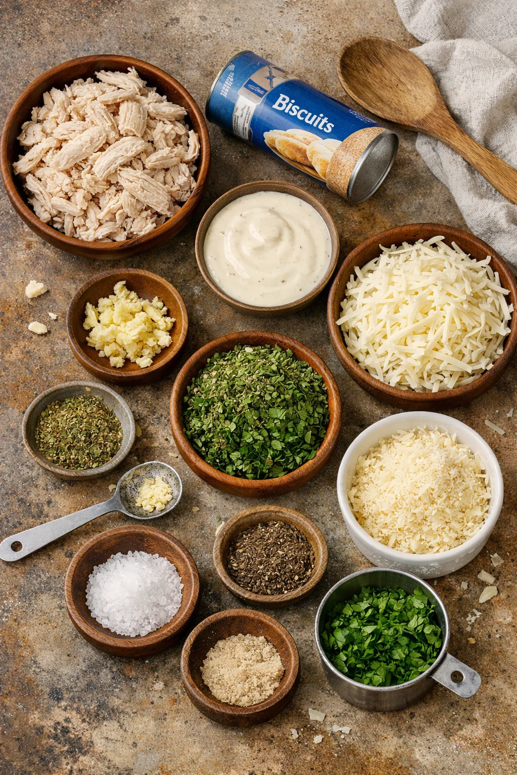Chicken Alfredo Monkey Bread