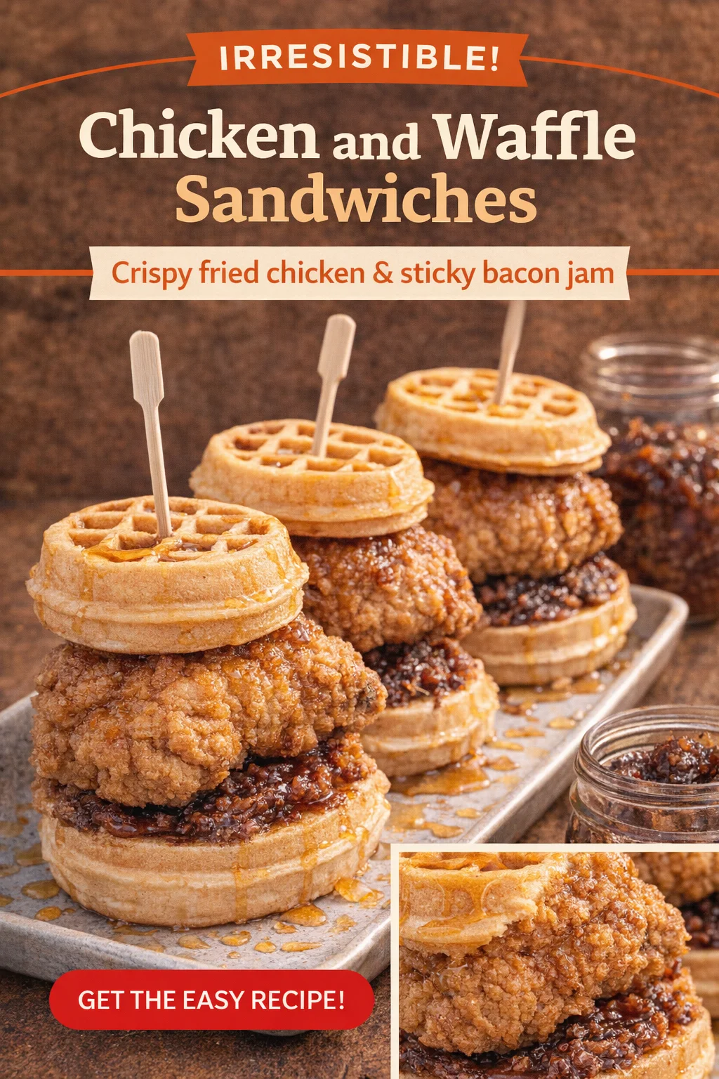 CHICKEN AND WAFFLE SLIDERS