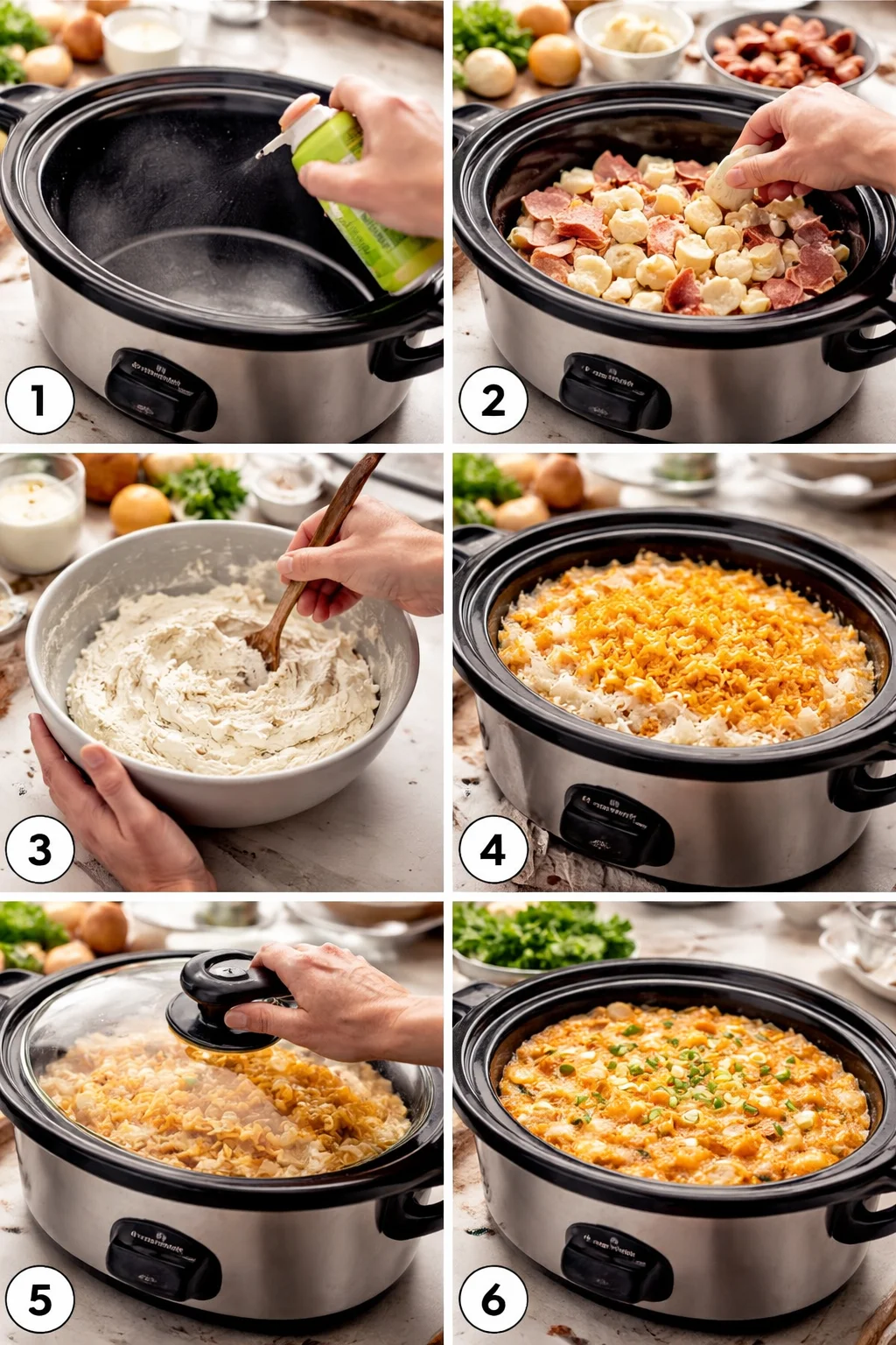 Crock pot Pierogi Casserole