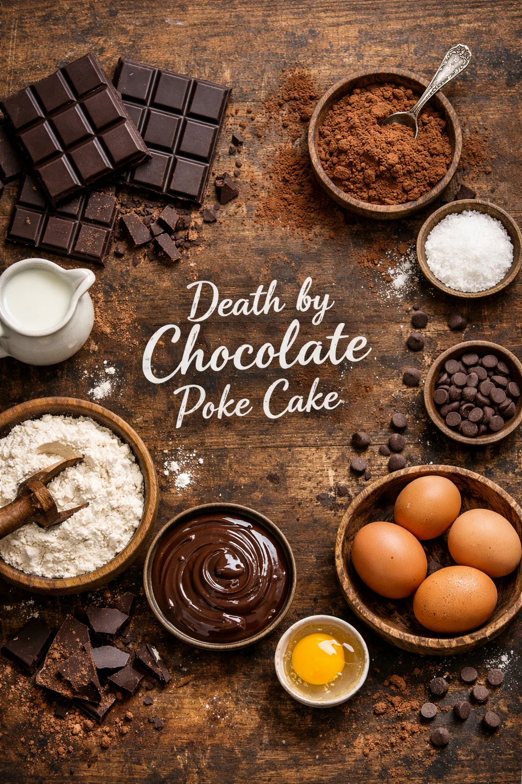 DEATH BY CHOCOLATE POKE CAKE