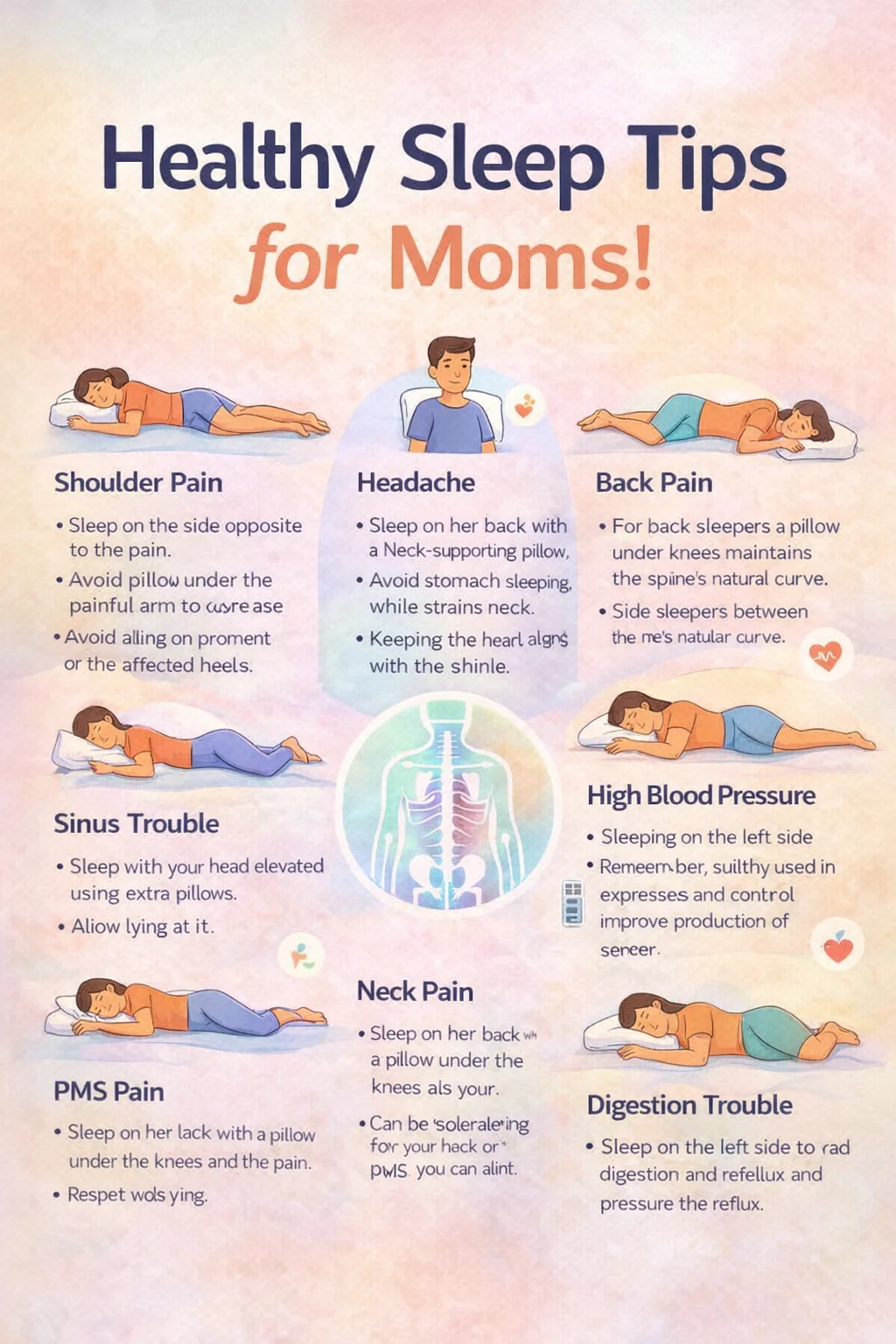 Healthy Sleeping Positions for Common Ailments