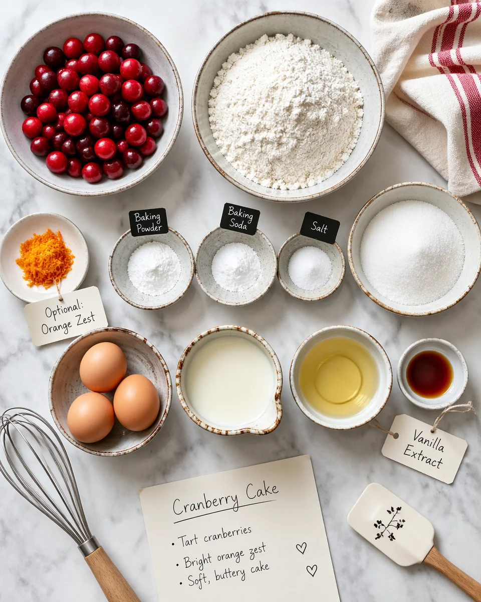homemade cranberry cake