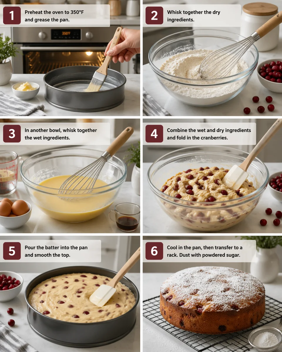 homemade cranberry cake