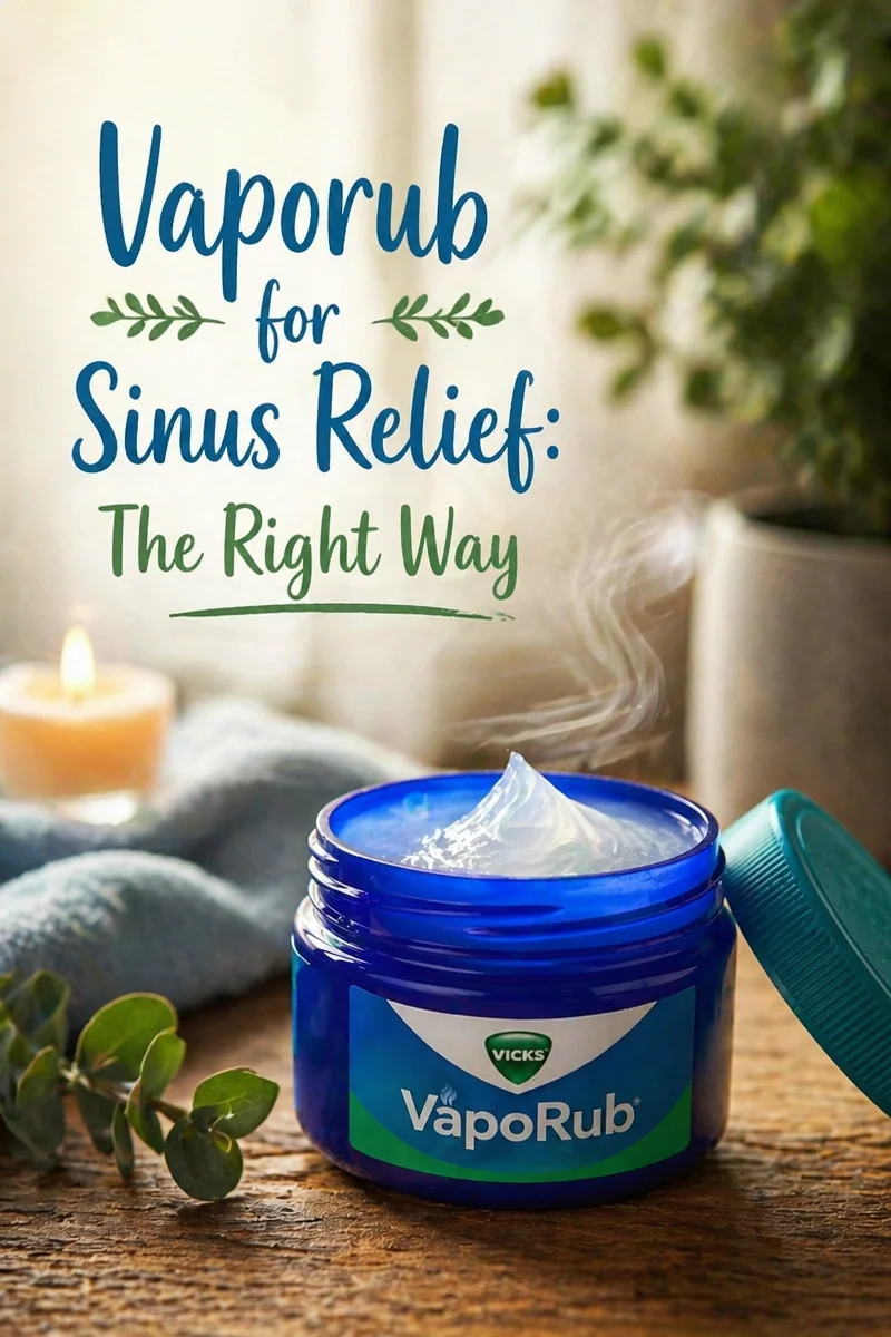 How To Use Vaporub For Sinus Relief The Right Way