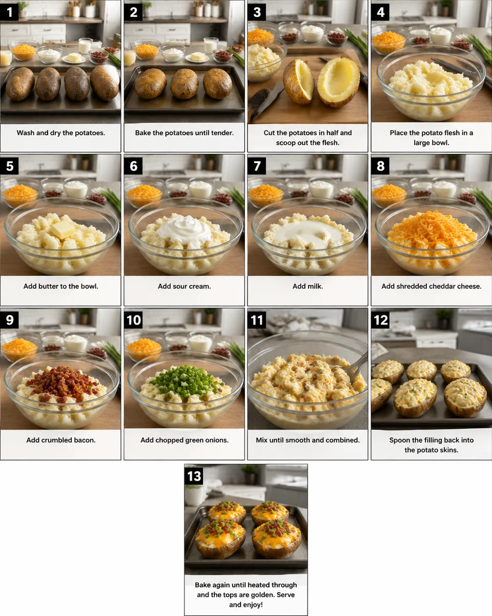 Loaded Twice Baked Potatoes