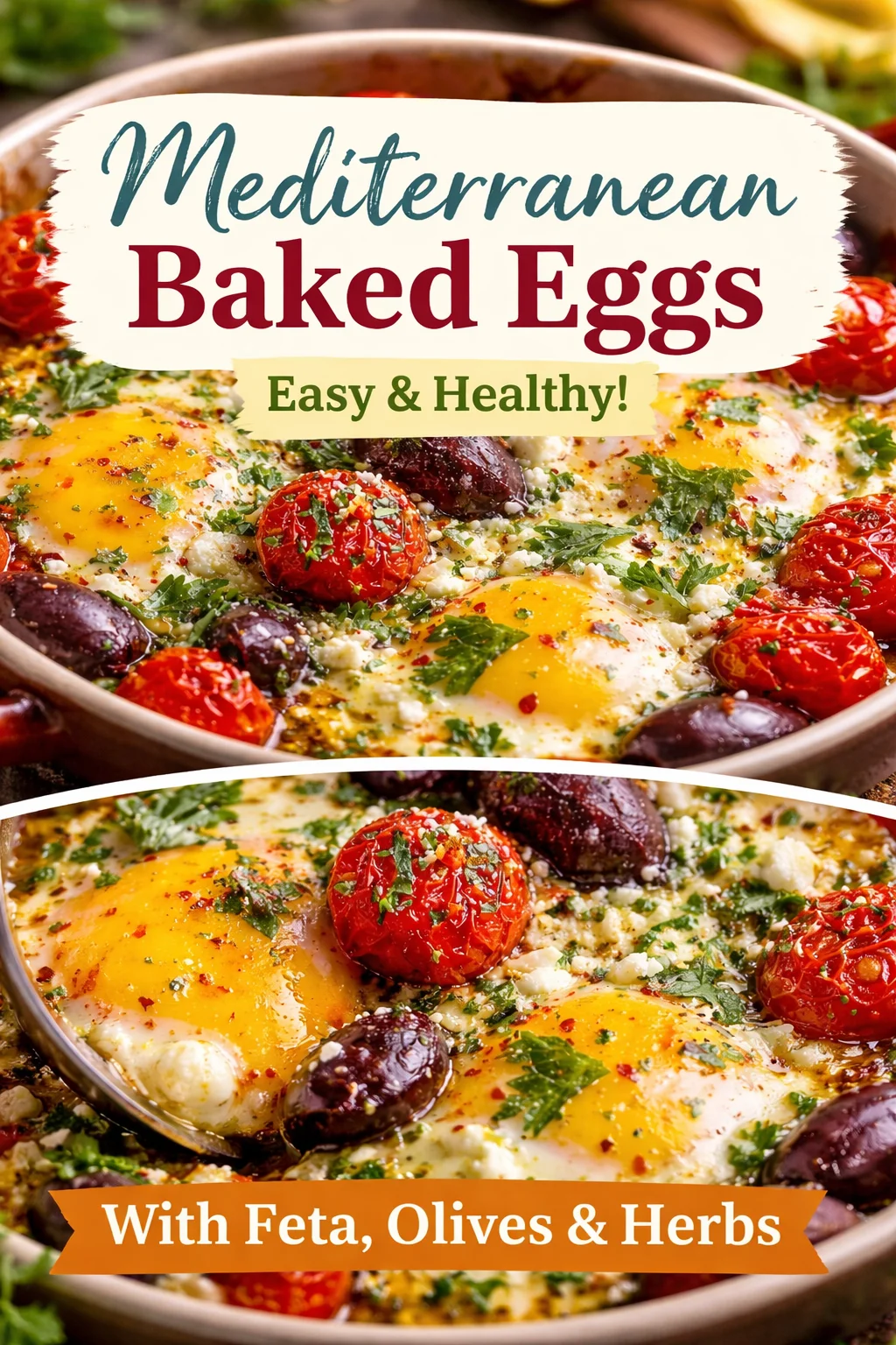 Mediterranean Baked Feta Eggs