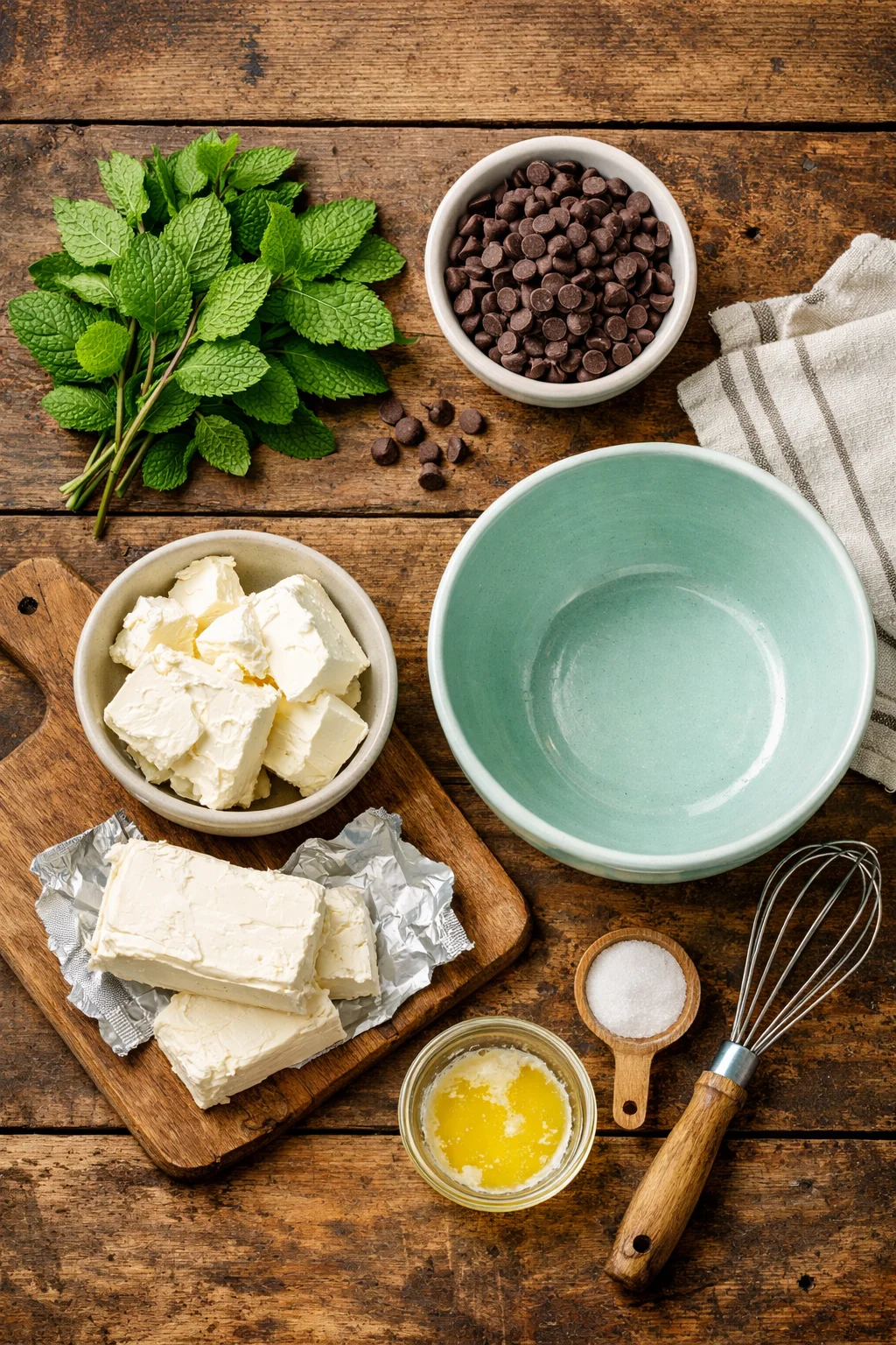 Mint Chocolate Chip Cheesecake