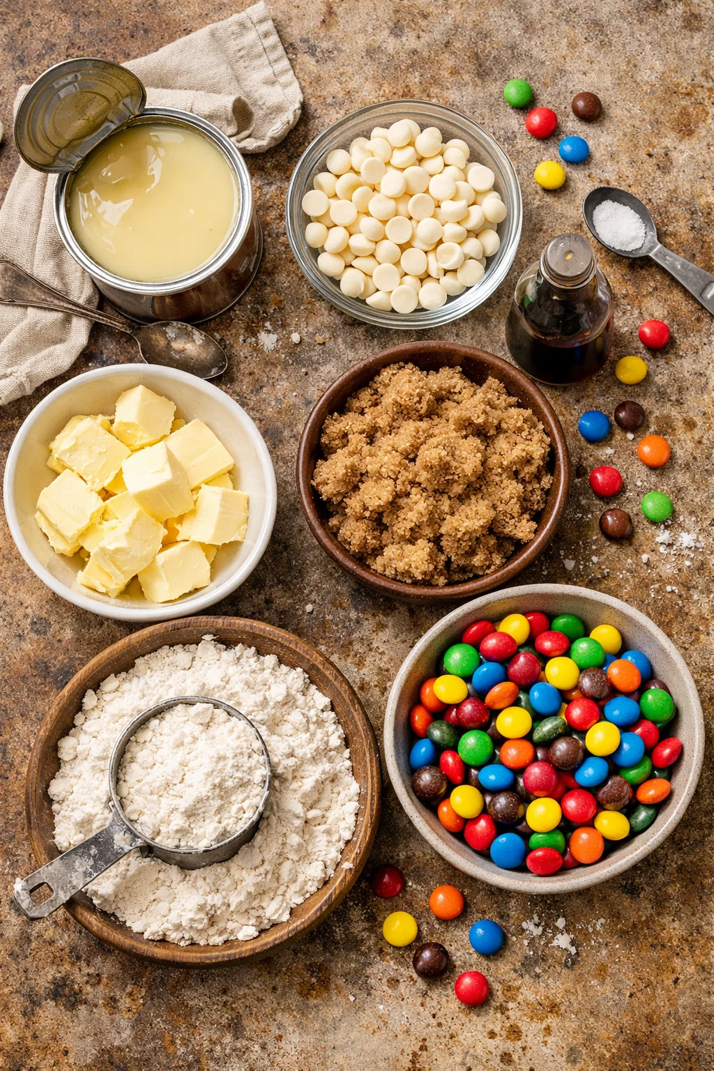 M&M COOKIE DOUGH FUDGE