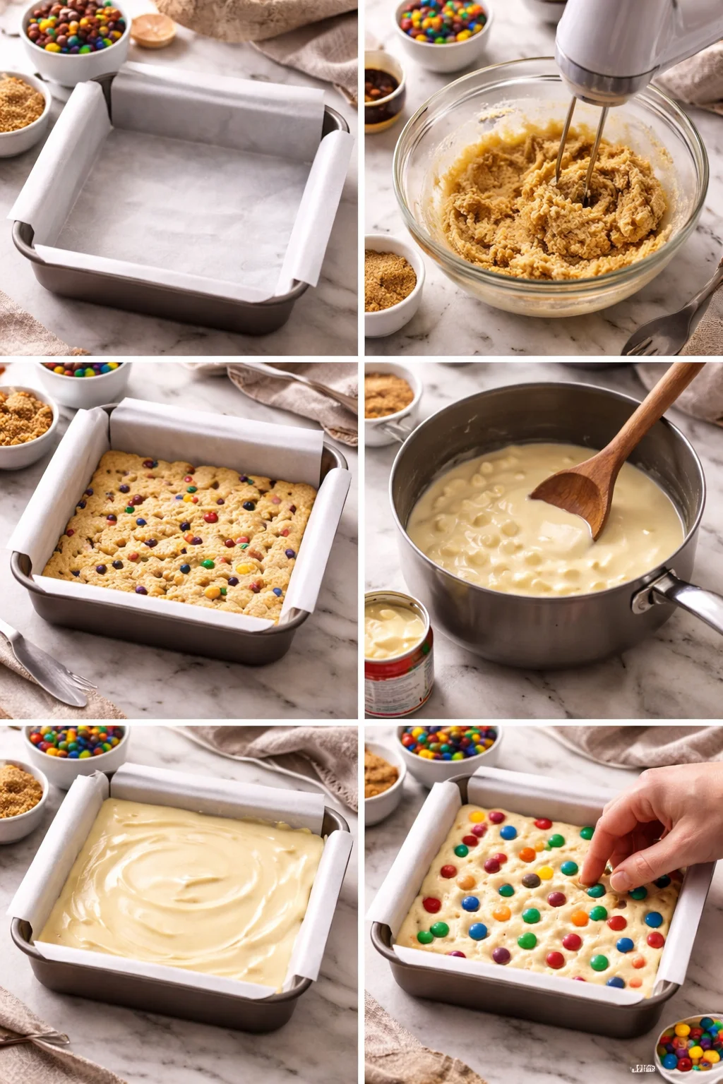 M&M COOKIE DOUGH FUDGE