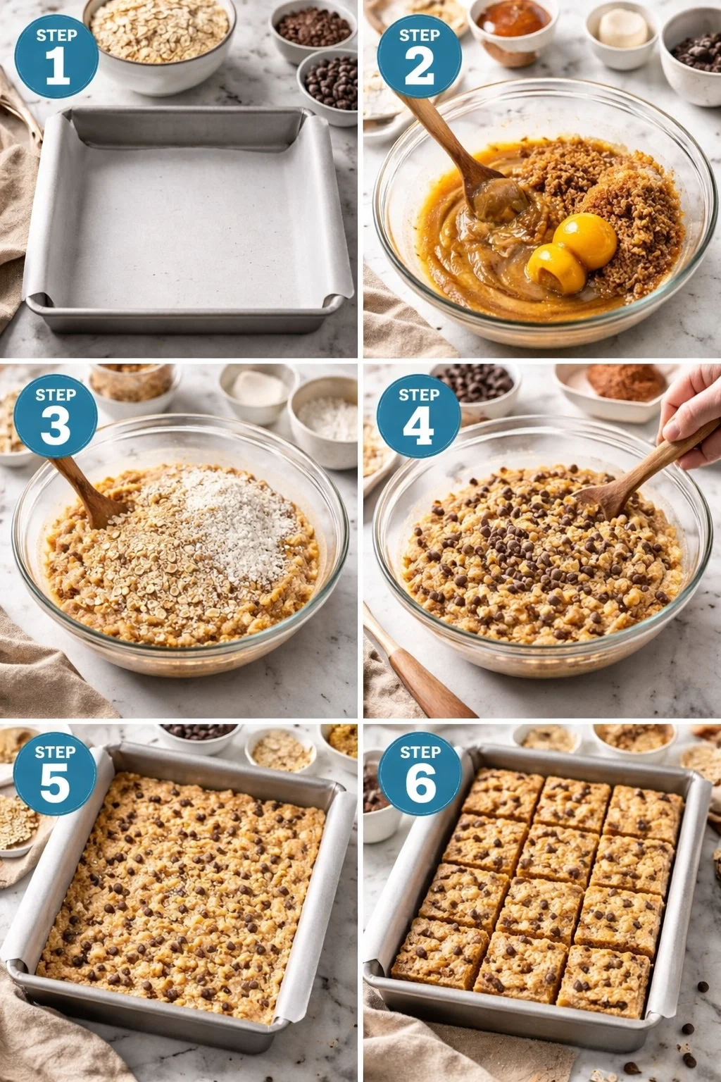 Oatmeal Chocolate Chip Peanut Butter Bars