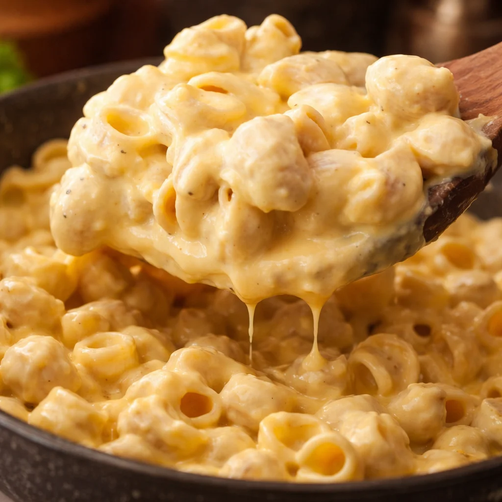 Creamy and cheesy one pot mac and cheese made in 30 minutes with simple ingredients.