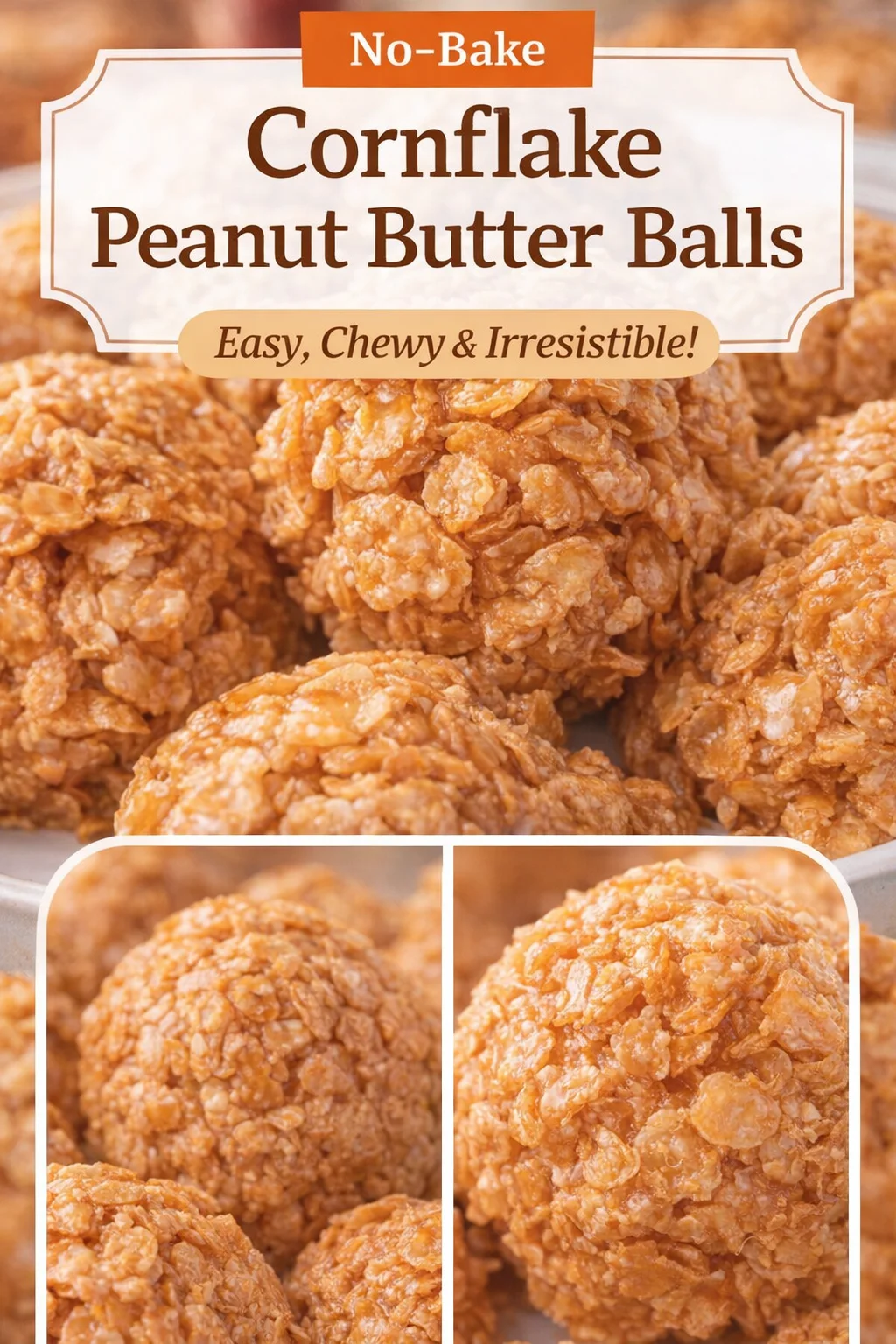 PEANUT BUTTER CORNFLAKE COOKIES