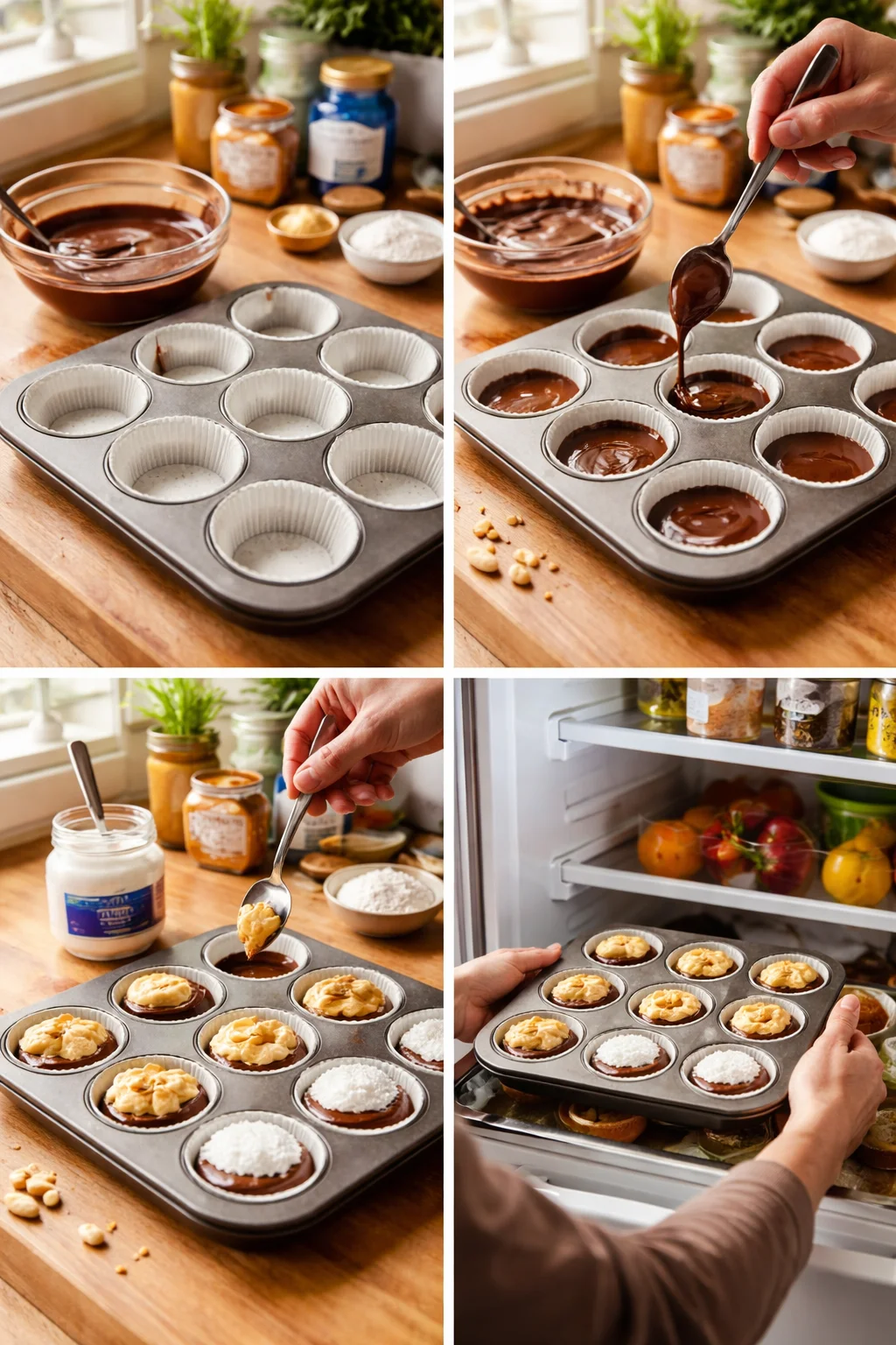 PEANUT BUTTER MARSHMALLOW CUPS