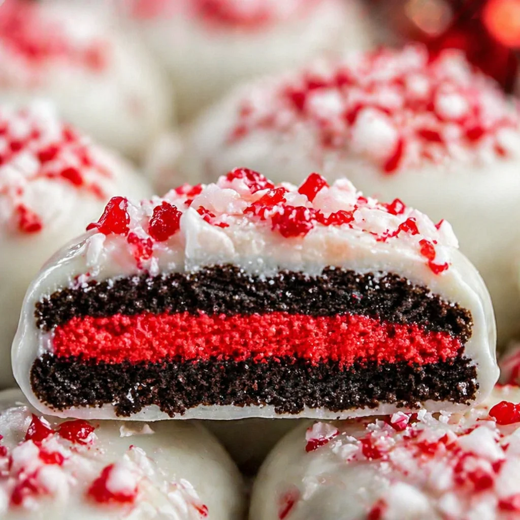 Delicious Peppermint Oreos Crunch cookies filled with chocolate and mint flavors.