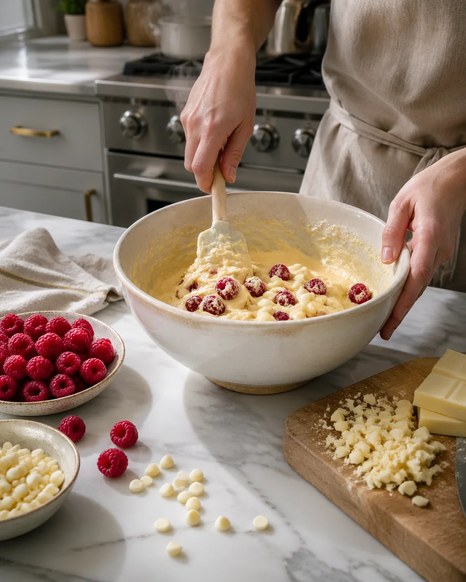 Raspberry and White Chocolate Loaf Cake