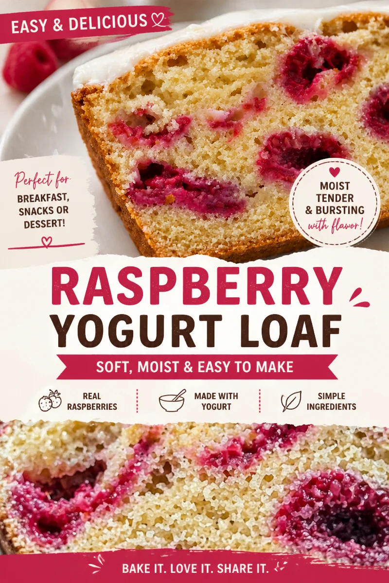 Raspberry and White Chocolate Loaf Cake