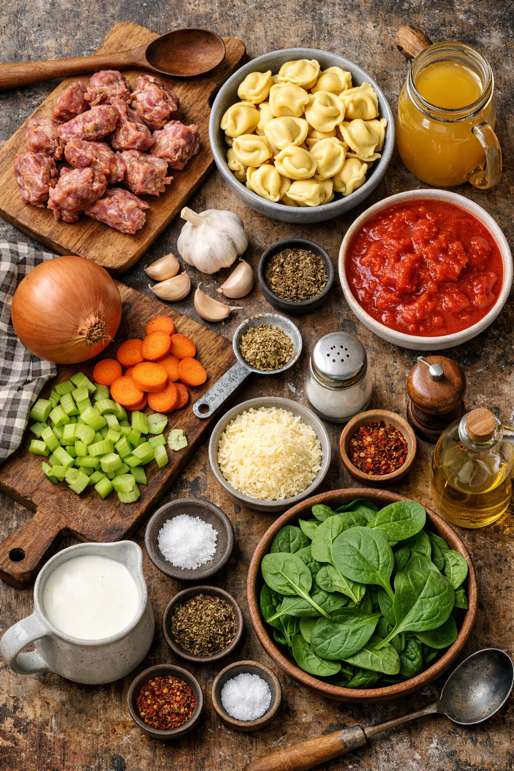 Sausage Tortellini Soup