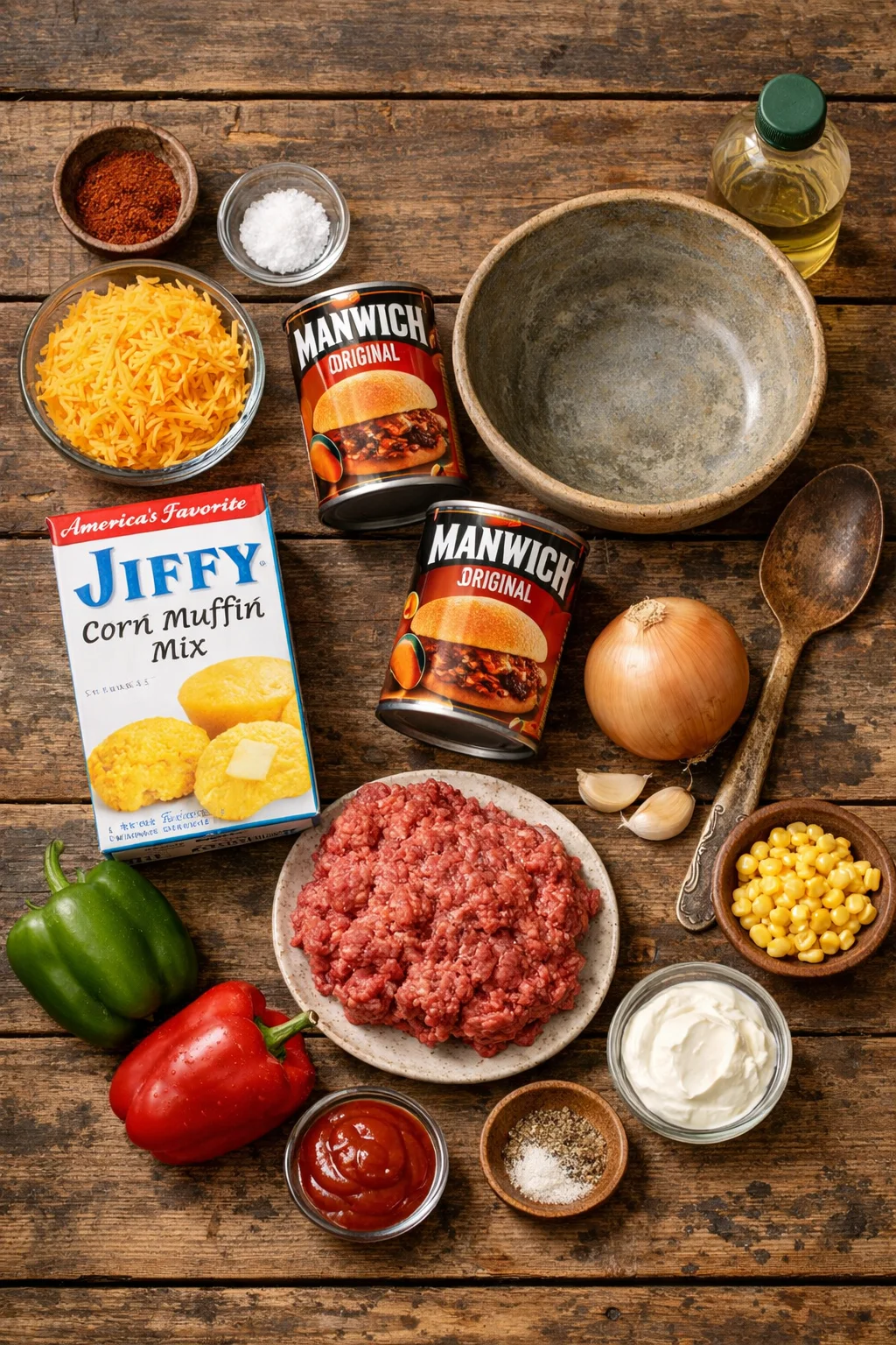 Sloppy Joe Cornbread Bake