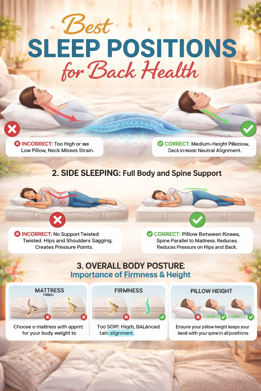 The Best Sleeping Positions for Back Alignment