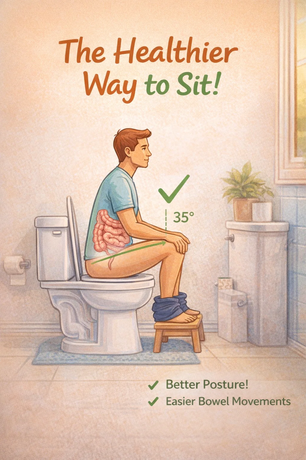 The Healthier Way to Sit on the Toilet