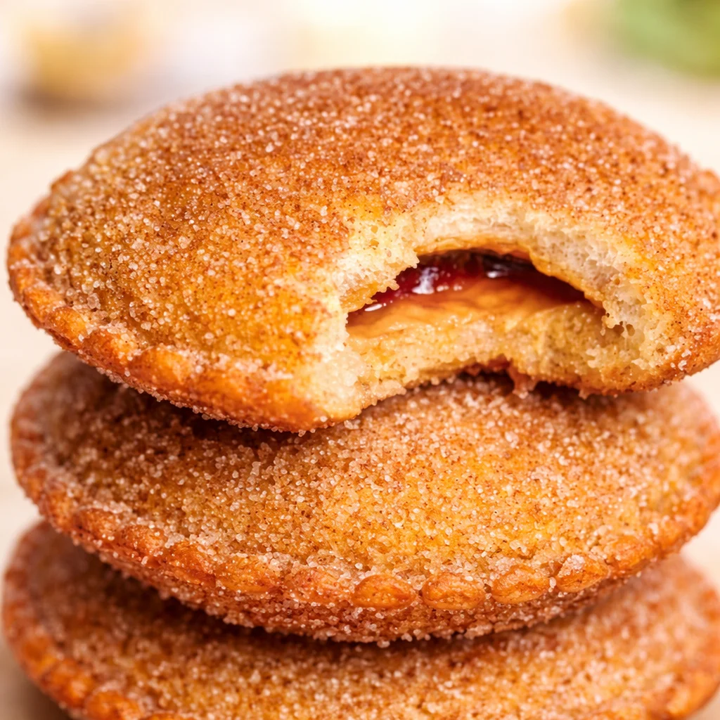 Delicious Uncrustable donuts coated in cinnamon sugar, a viral TikTok recipe.