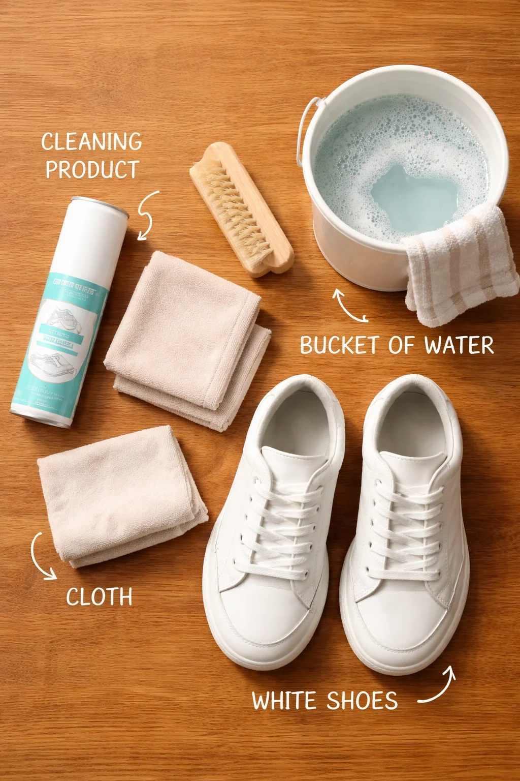 Use This One Product To Clean White Shoe Rubber Perfectly