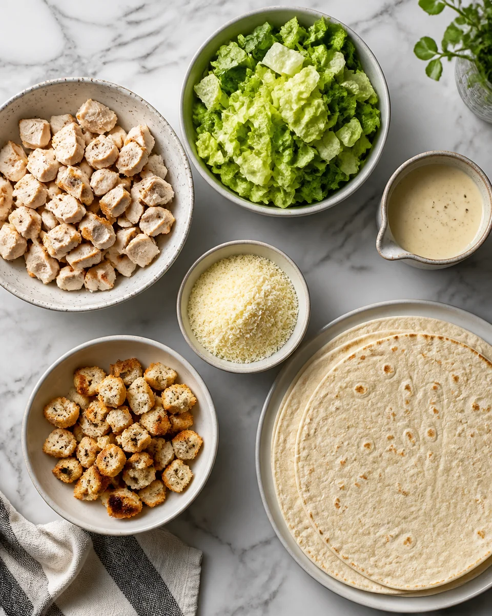 Chopped Chicken Caesar Wrap