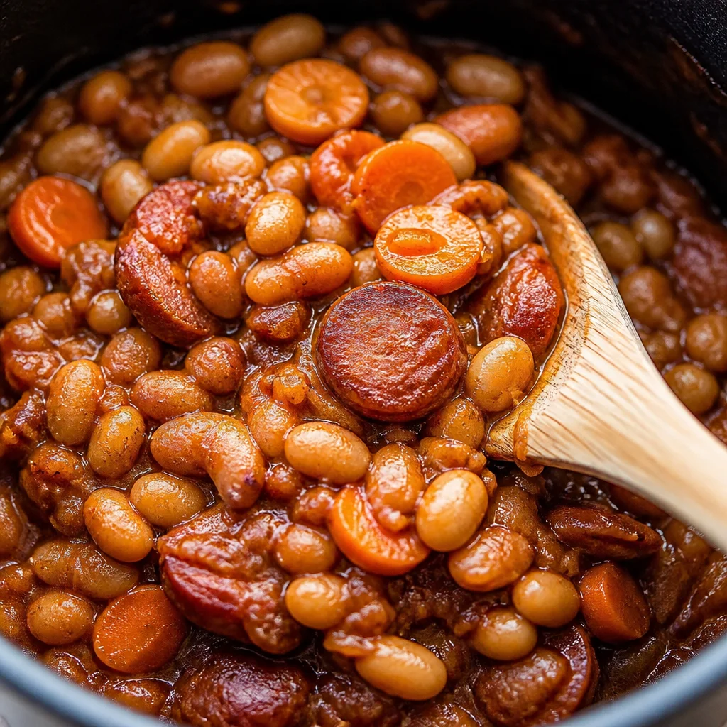 Delicious Easy Baked Beans from Scratch — Sweet and Smoky BBQ served in a bowl