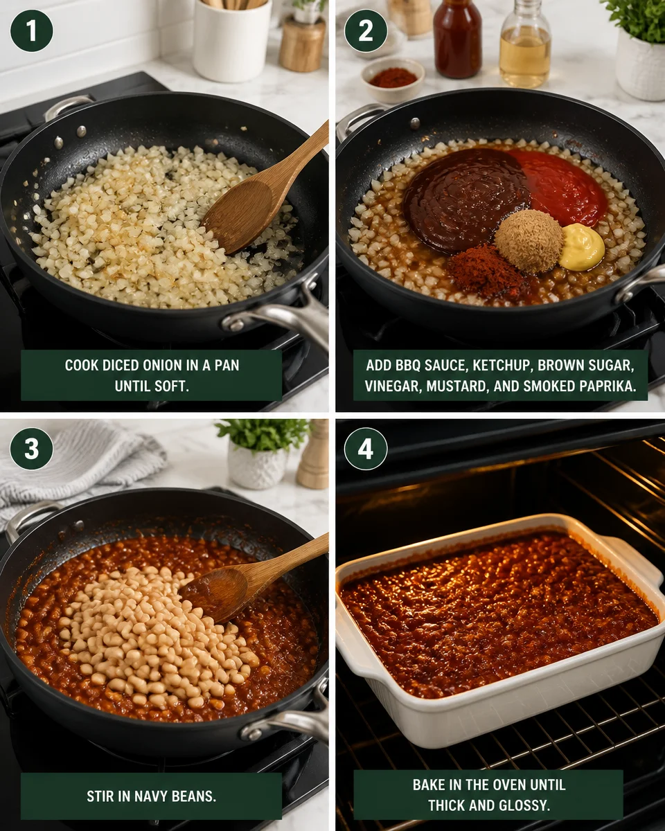 Easy Baked Beans from Scratch — Sweet and Smoky BBQ