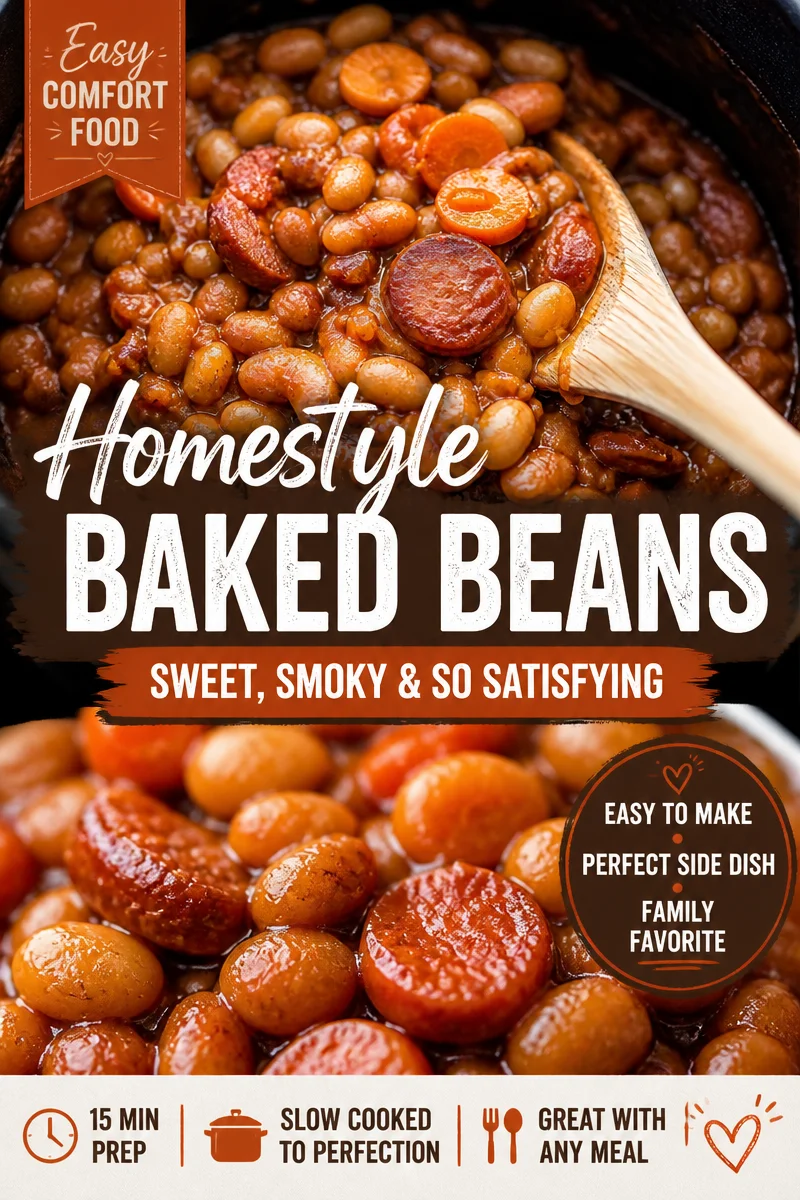 Easy Baked Beans from Scratch — Sweet and Smoky BBQ