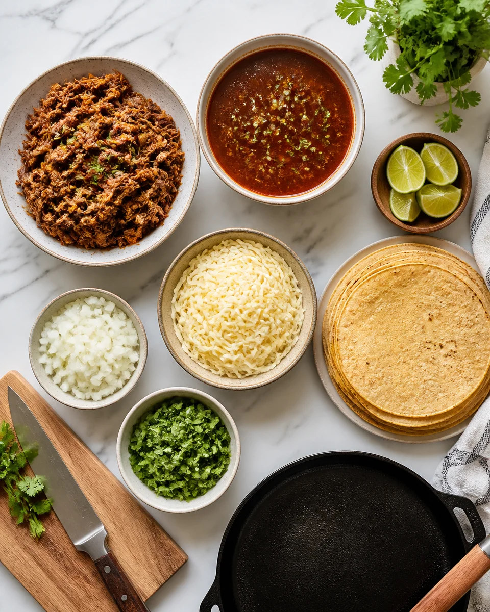 Easy Birria Quesadillas — Crispy Cheesy Dipping