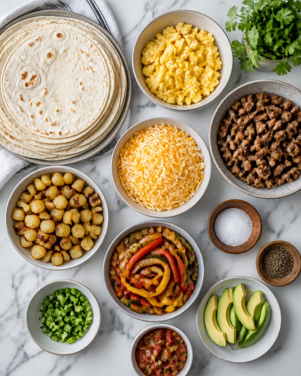 Easy Breakfast Burritos — Make Ahead Frozen