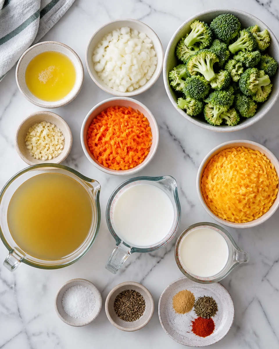 Easy Broccoli Cheddar Soup — Creamy One Pot