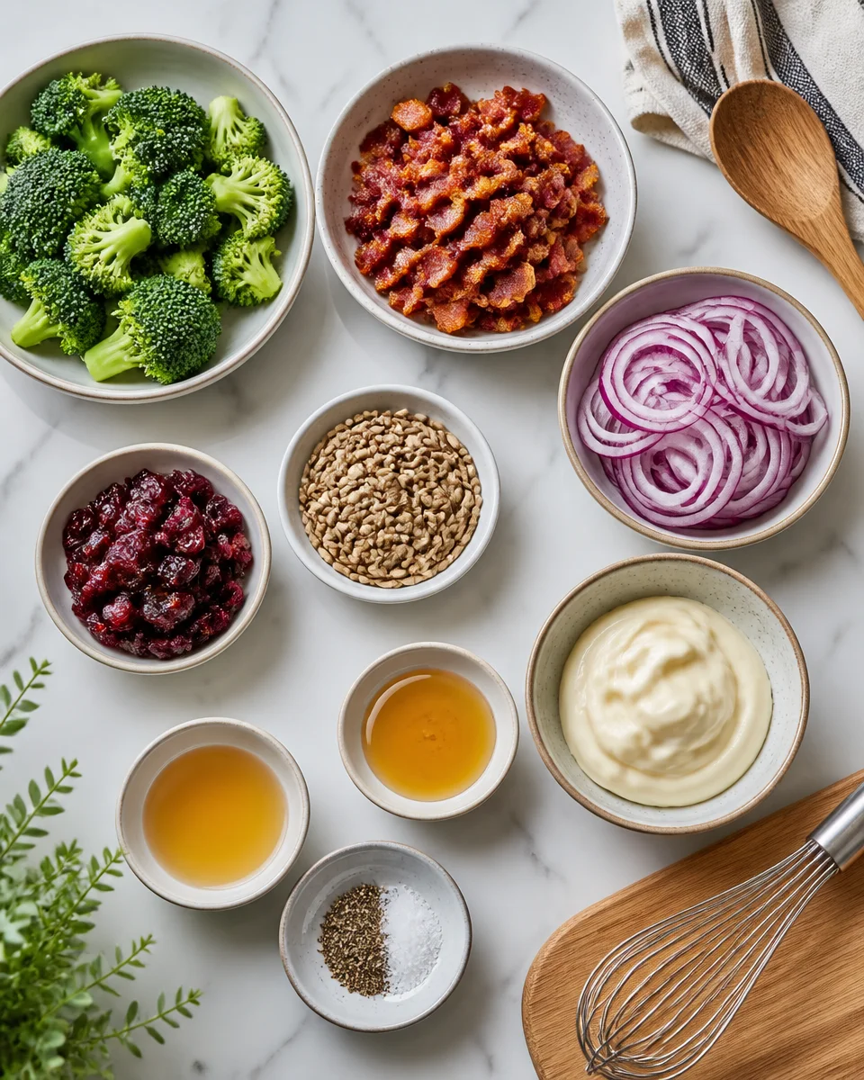 Easy Broccoli Salad with Bacon — Sweet Creamy Dressing