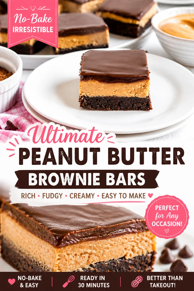 Easy Buckeye Brownie Recipe — Peanut Butter Chocolate