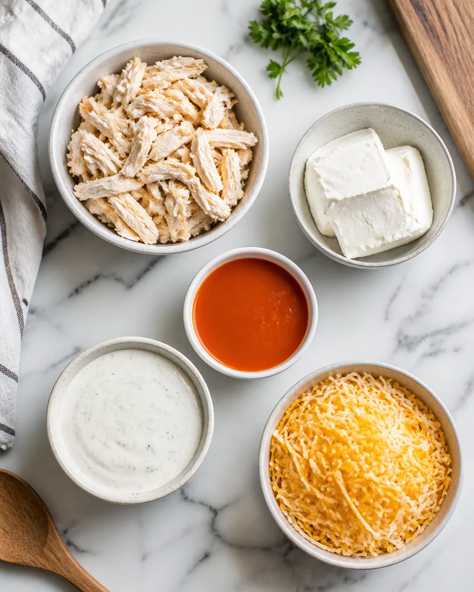 Easy Buffalo Chicken Dip — Cream Cheese Party Appetizer