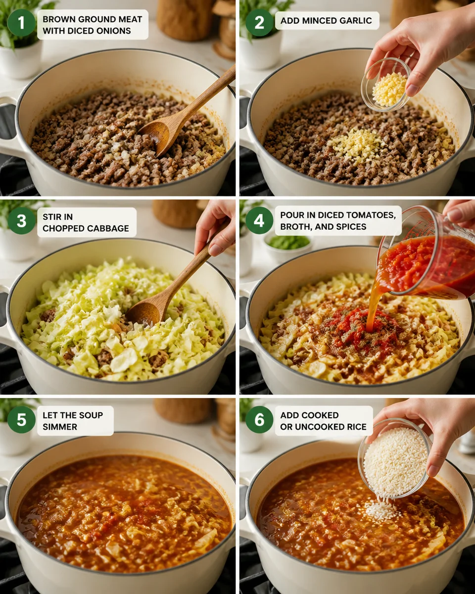 Easy Cabbage Roll Soup — Unstuffed One Pot