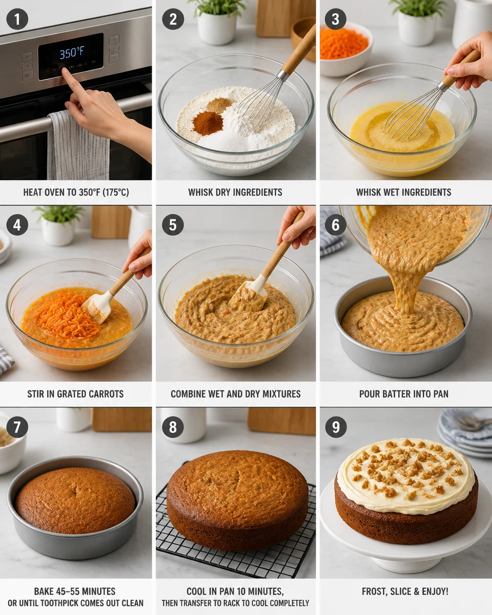 Easy Carrot Cake with Cream Cheese Frosting