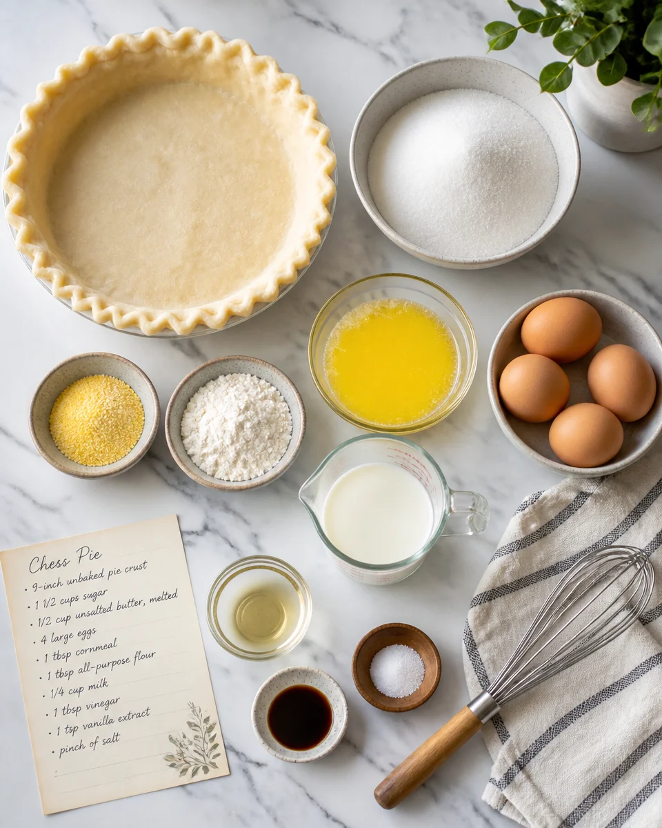 Easy Chess Pie — Classic Southern Custard