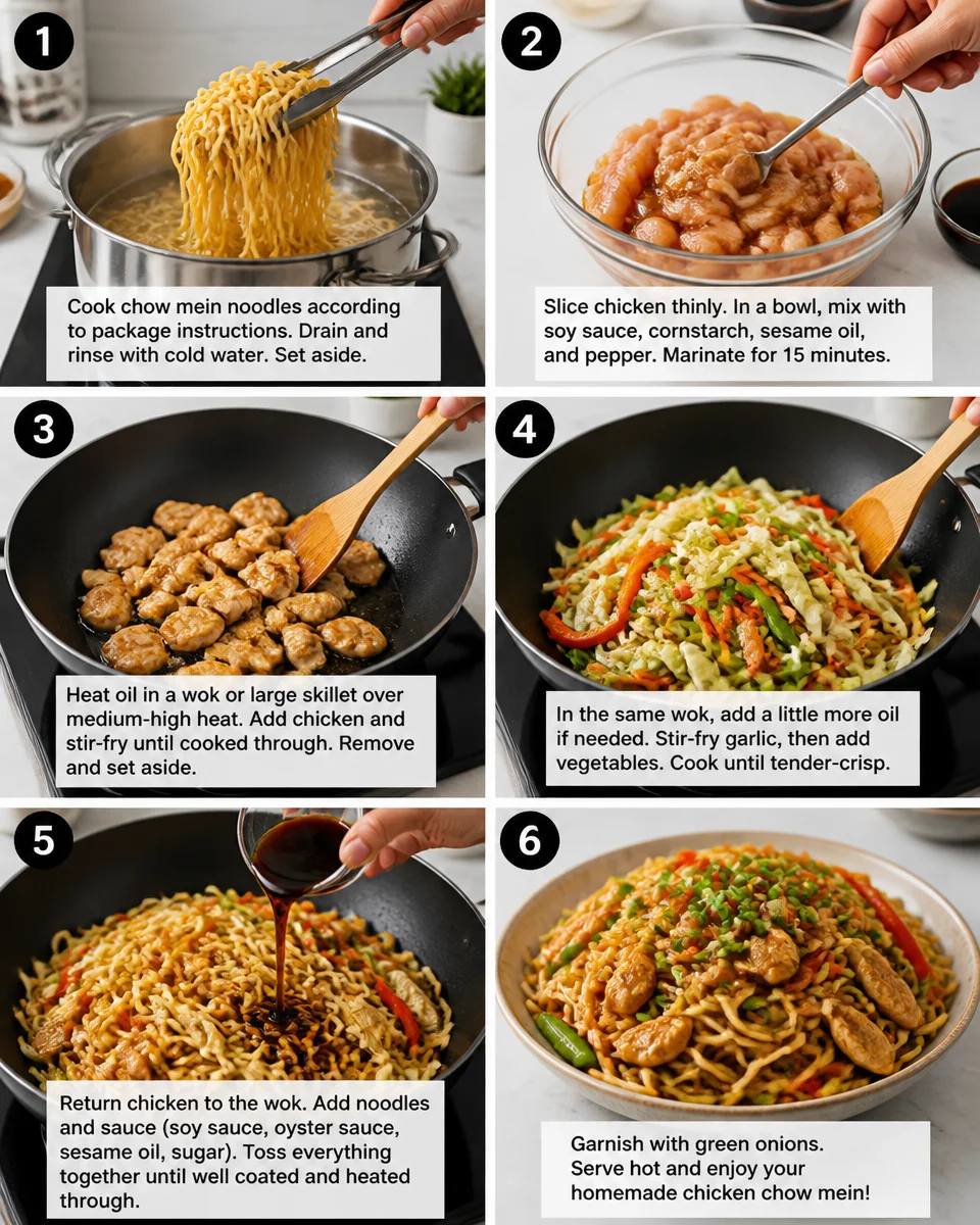 Easy Chicken Chow Mein — Better Than Takeout Noodles