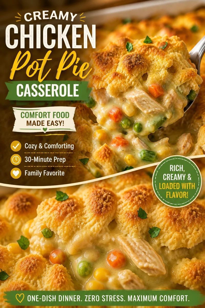 Easy Chicken Cobbler — Viral Red Lobster Biscuit Topping