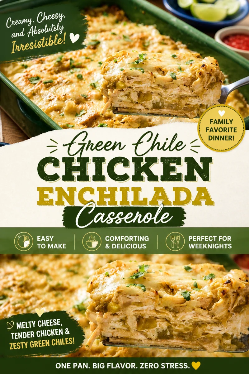 Easy Chicken Enchilada Casserole — Cheesy Mexican Dinner